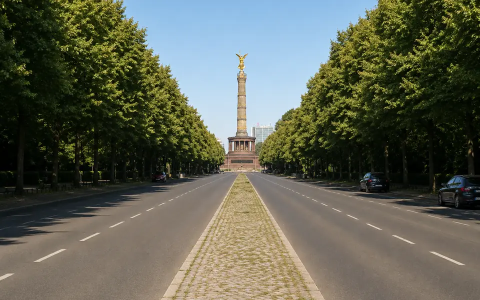 Straße des 17. Juni mit Siegessäule